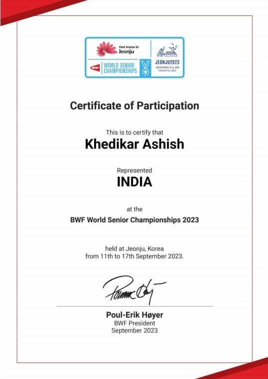 Coach Ashish Khedikar - International Badminton Player and Certified Coach